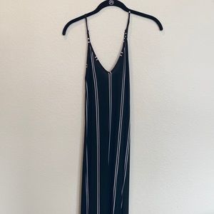 Black and White striped maxi dress
